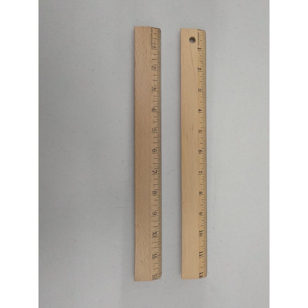 Vintage Wooden Rulers 12 Inch / 30 cm - Acme Made in Canada & Made in USA